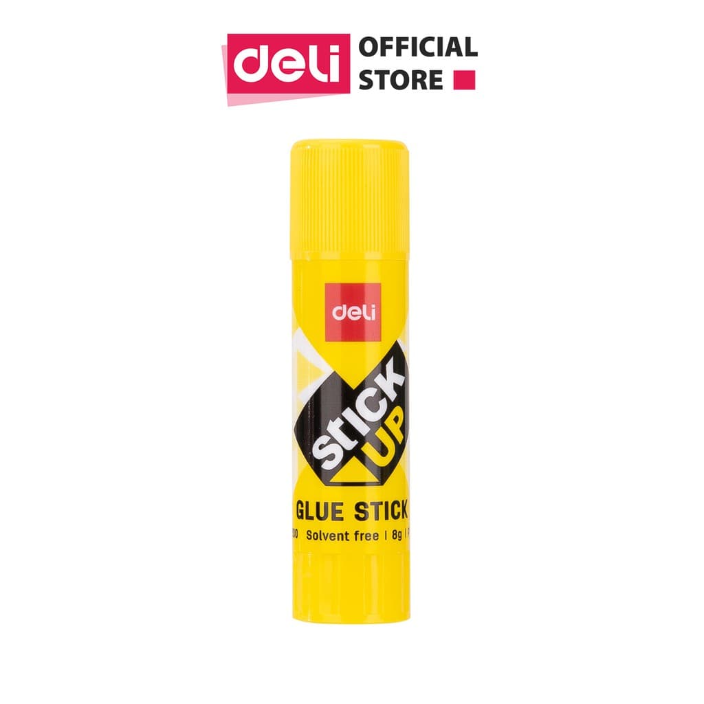 Hồ khô Deli kết dính mạnh 8g Vàng 12 lọhộp EA20010