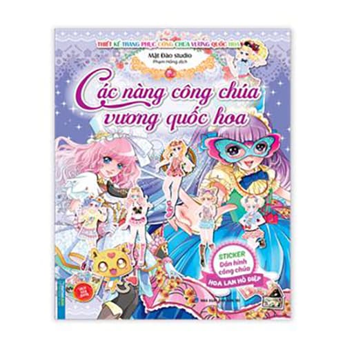 Sticker Các Nàng Công Chúa Vương Quốc Hoa Hoa Lan Hồ Điệp Sách Bản Quyền
