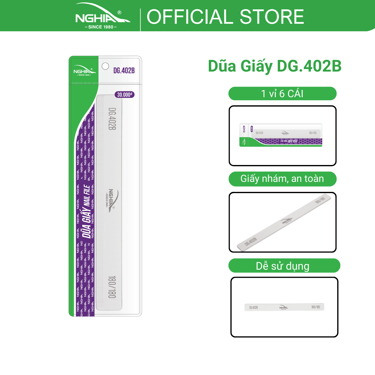 Dũa Móng Giấy DG 402B Kềm Nghĩa