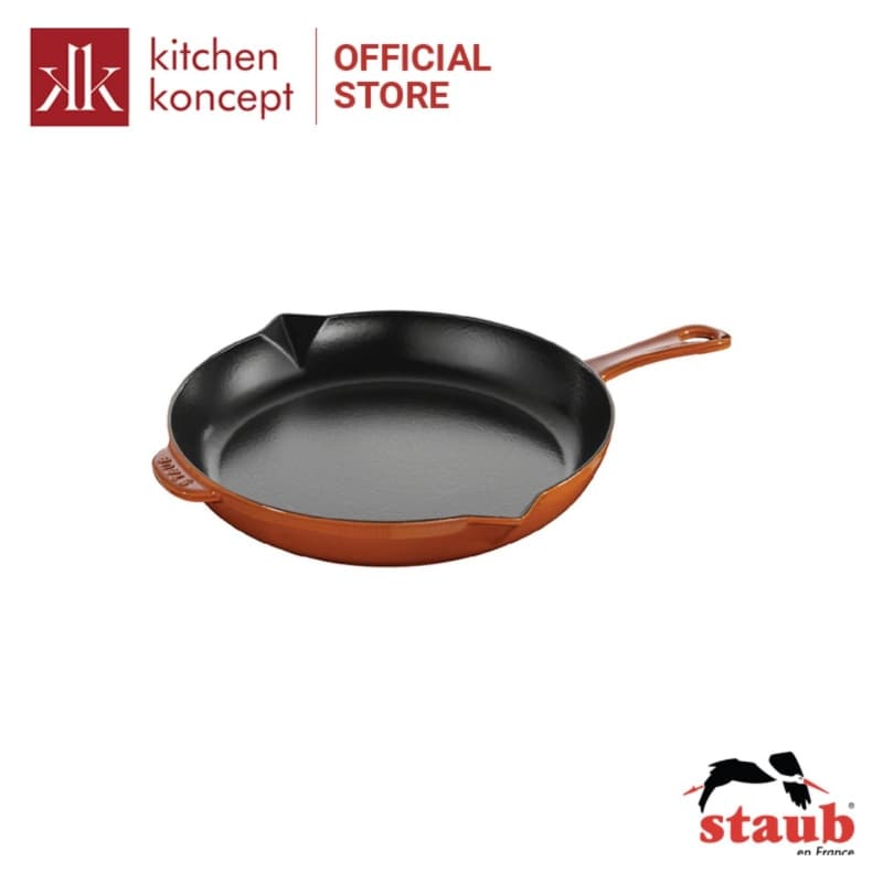 Chảo Gang Tròn Staub 30cm Màu Quế