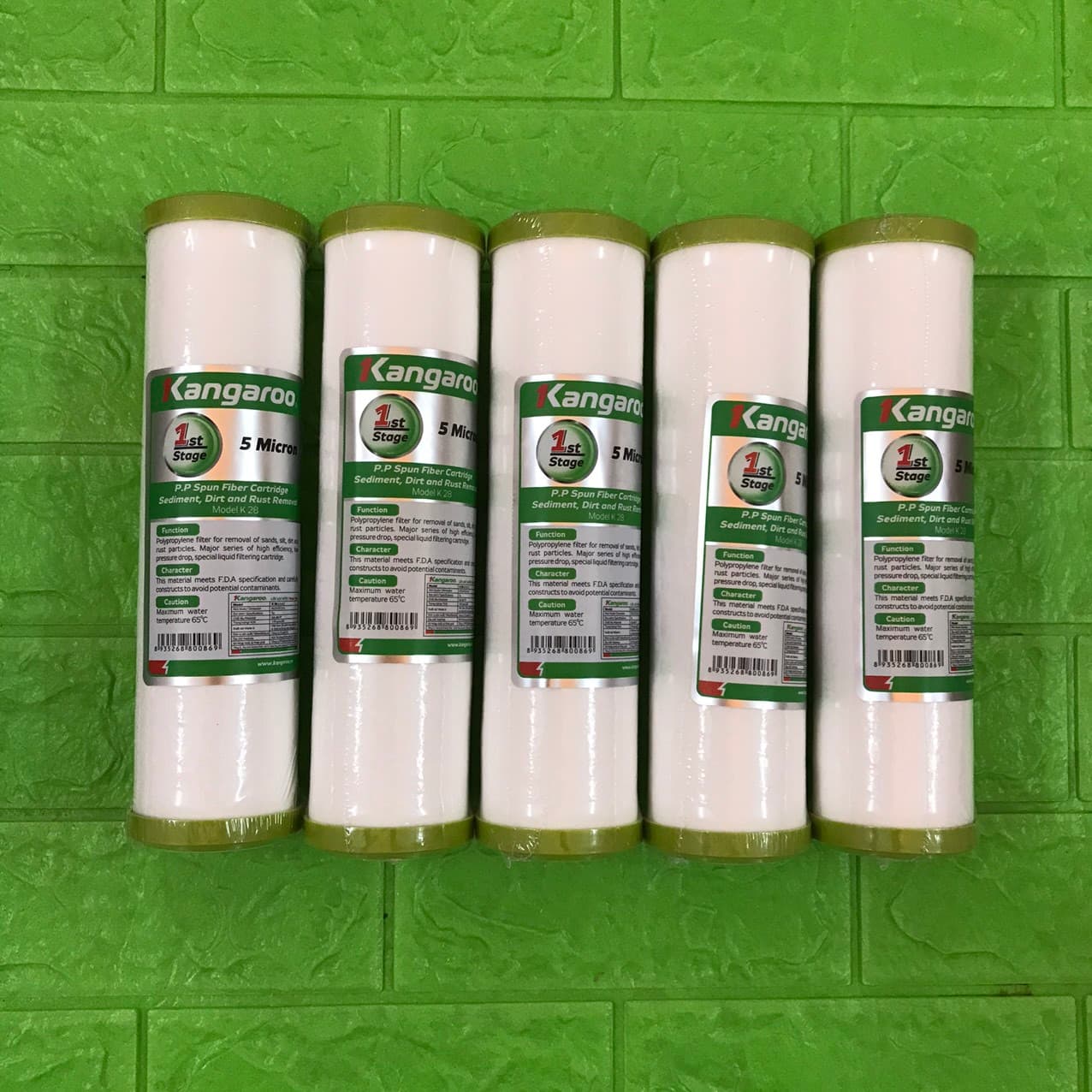 5 lõi lọc số 1 Kangaroo dùng cho các máy lọc nước 100