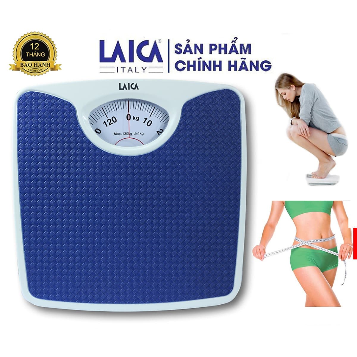 Cân cơ cân chăm sóc sức khỏe Laica PS2018 Cân tối đa 130kg màu ngẫu nhiên