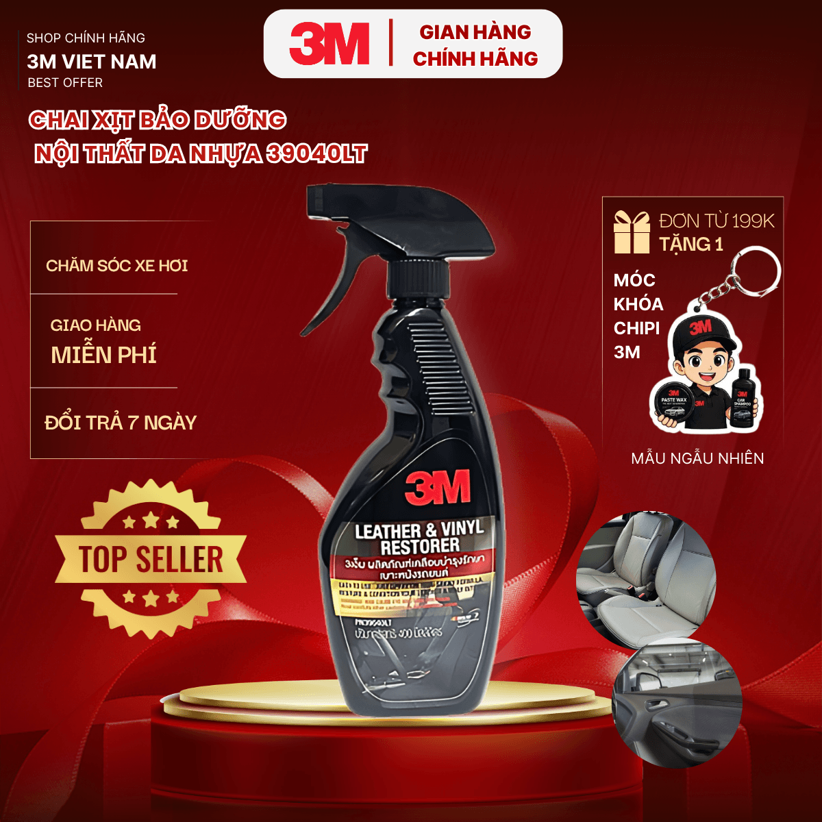 Dung dịch dưỡng da nội thất 3M 39040LT
