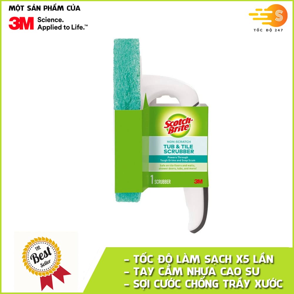 Bàn chải chà sàn cao cấp không trầy xước Scotch Brite 3M BCCS 553