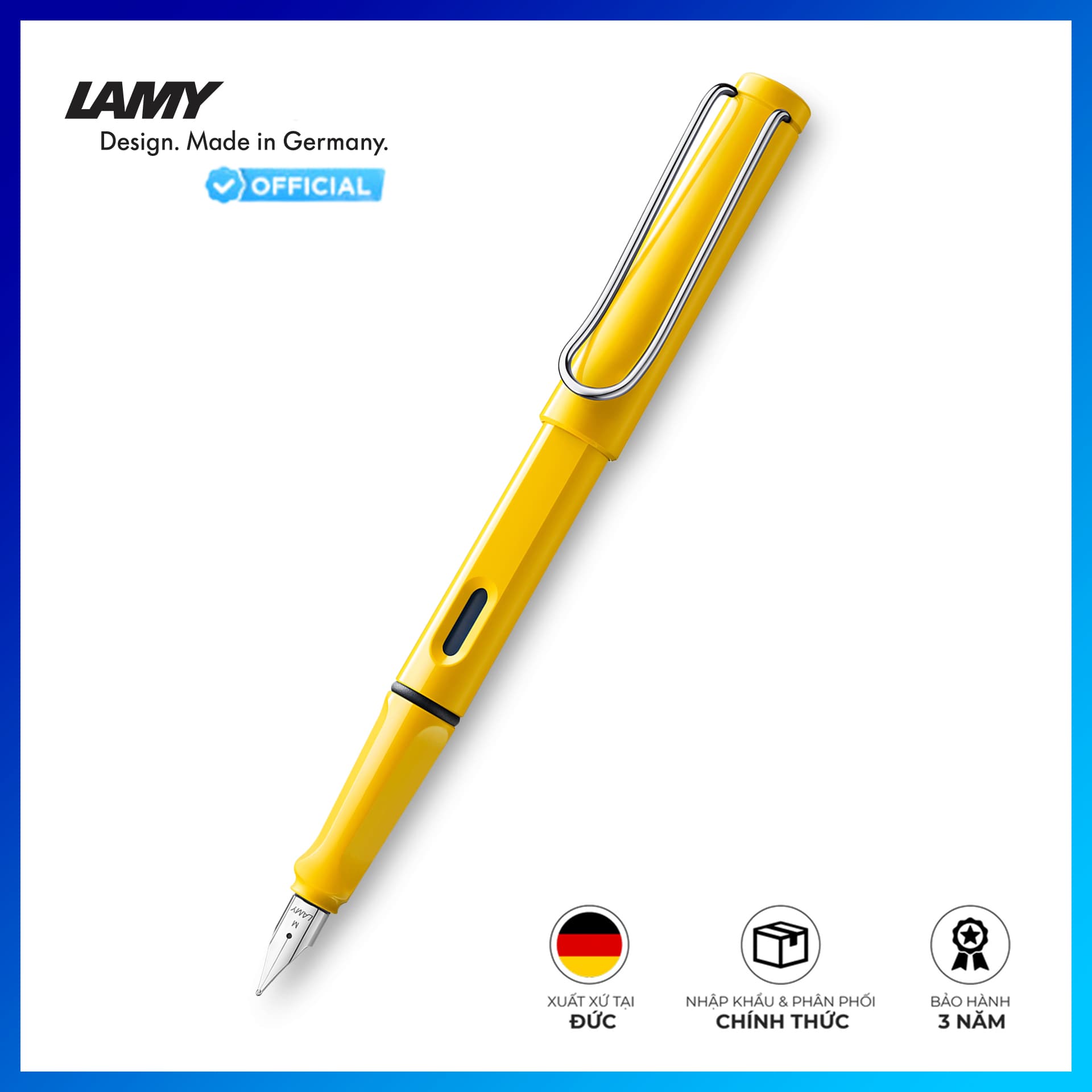 Bút Mực Lamy Safari Yellow 018 Ngòi F 4000214