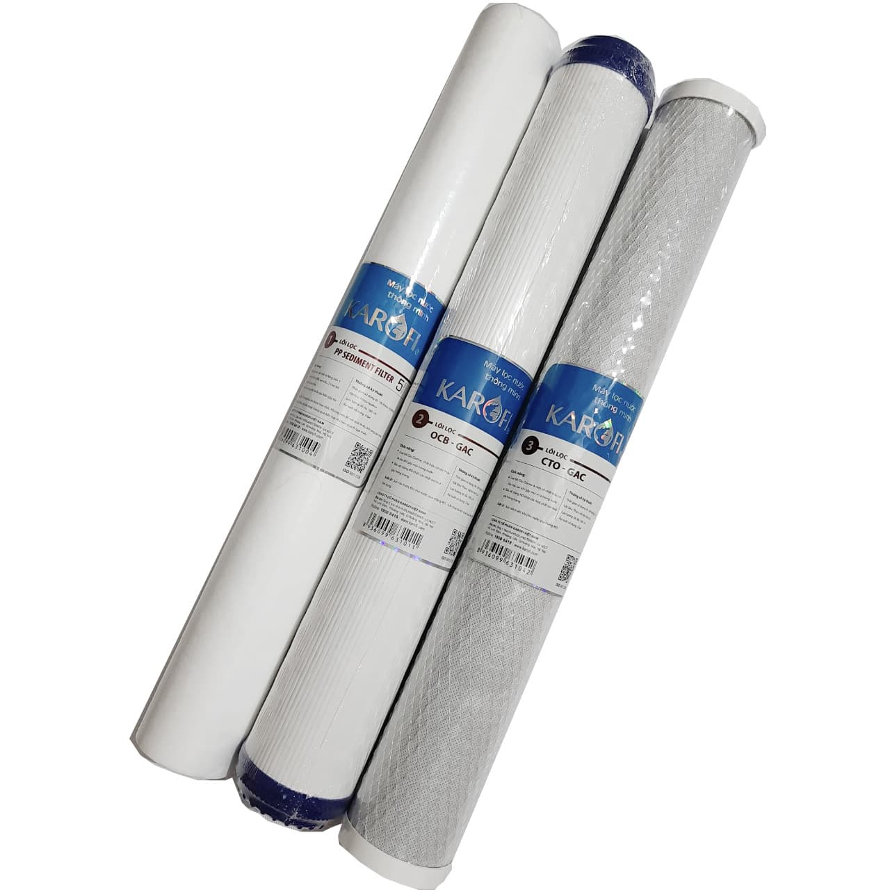 Combo lõi lọc nước 1 2 3 20 inch Karofi