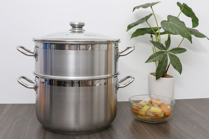 Bộ Nồi Xửng Hấp Fivestar 3 Đáy 26283032cm Chất Liệu Inox 430 Sáng Bóng Bền Tốt Ít Bị Oxy Hóa 26cm