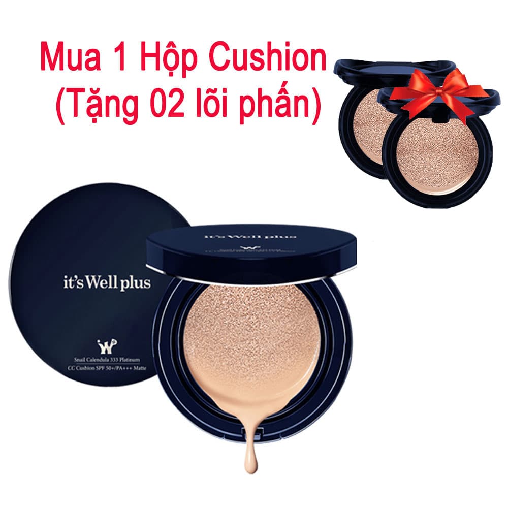 Kem Phấn Nước Trang Điểm Kiềm Dầu Và Dưỡng Trắng Da Phong Cách Hàn Quốc tặng 02 lõi phấn