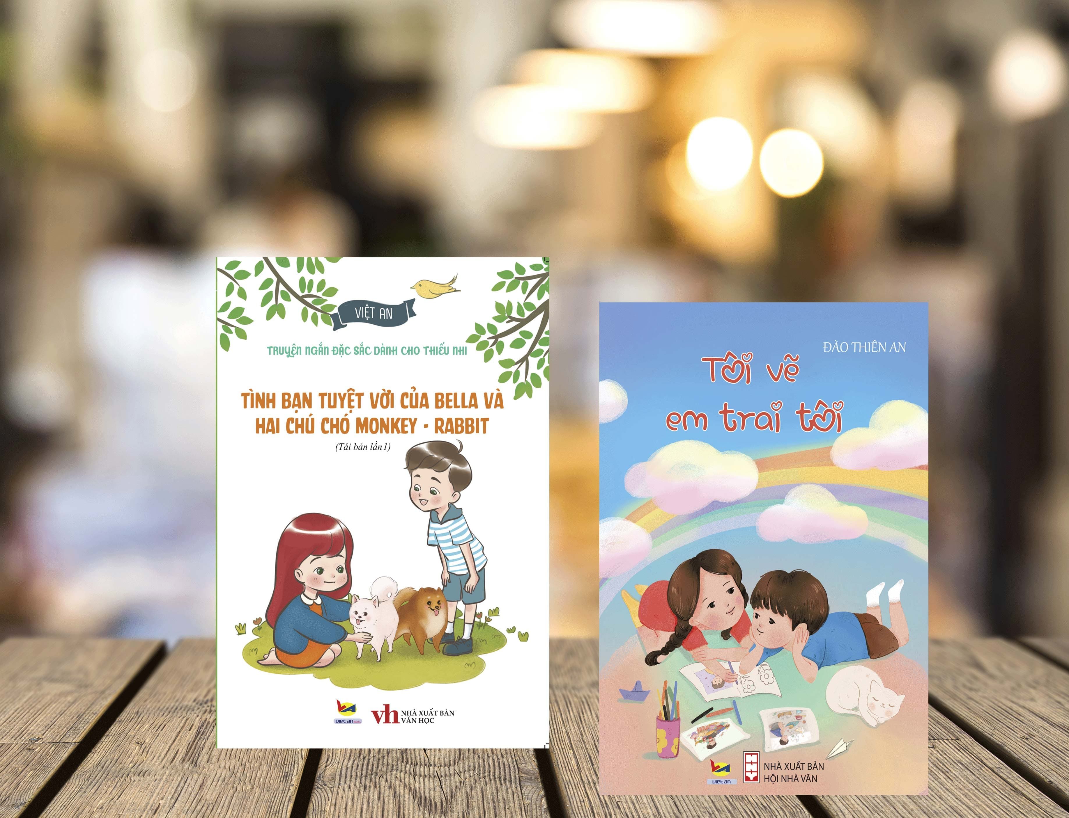 COMBO SÁCH VĂN HỌC THIẾU NHI TÔI VẼ EM TRAI TÔI VÀ TÌNH BẠN TUYỆT VỜI CỦA BELLA VÀ HAI CHÚ CHÓ MONLEY RABBIT