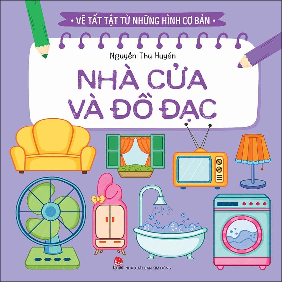 Sách Vẽ Tất Tật Từ Những Hình Cơ Bản Nhà Cửa Và Đồ Đạc