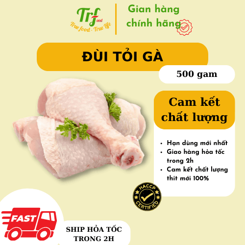 Đùi tỏi gà Truefood nhập khẩu 500g Chỉ giao HN