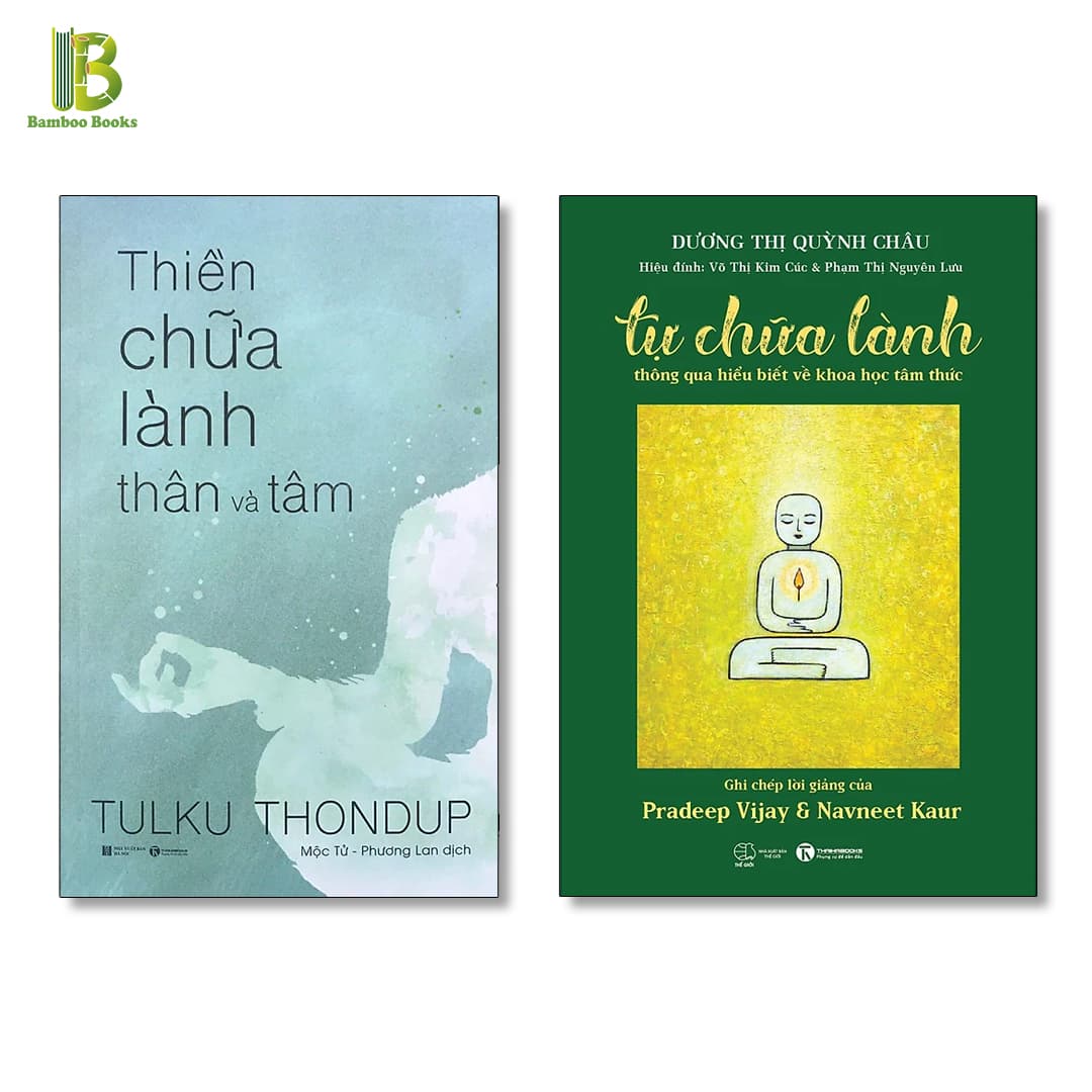 Combo 2 Sách Cải Thiện Sức Khỏe Bằng Tâm Thức Tự Chữa Lành Thông Qua Hiểu Biết Về Khoa Học Tâm Thức Thiền Chữa Lành Thân Và Tâm Tặng Kèm Bookmark Bamboo Books