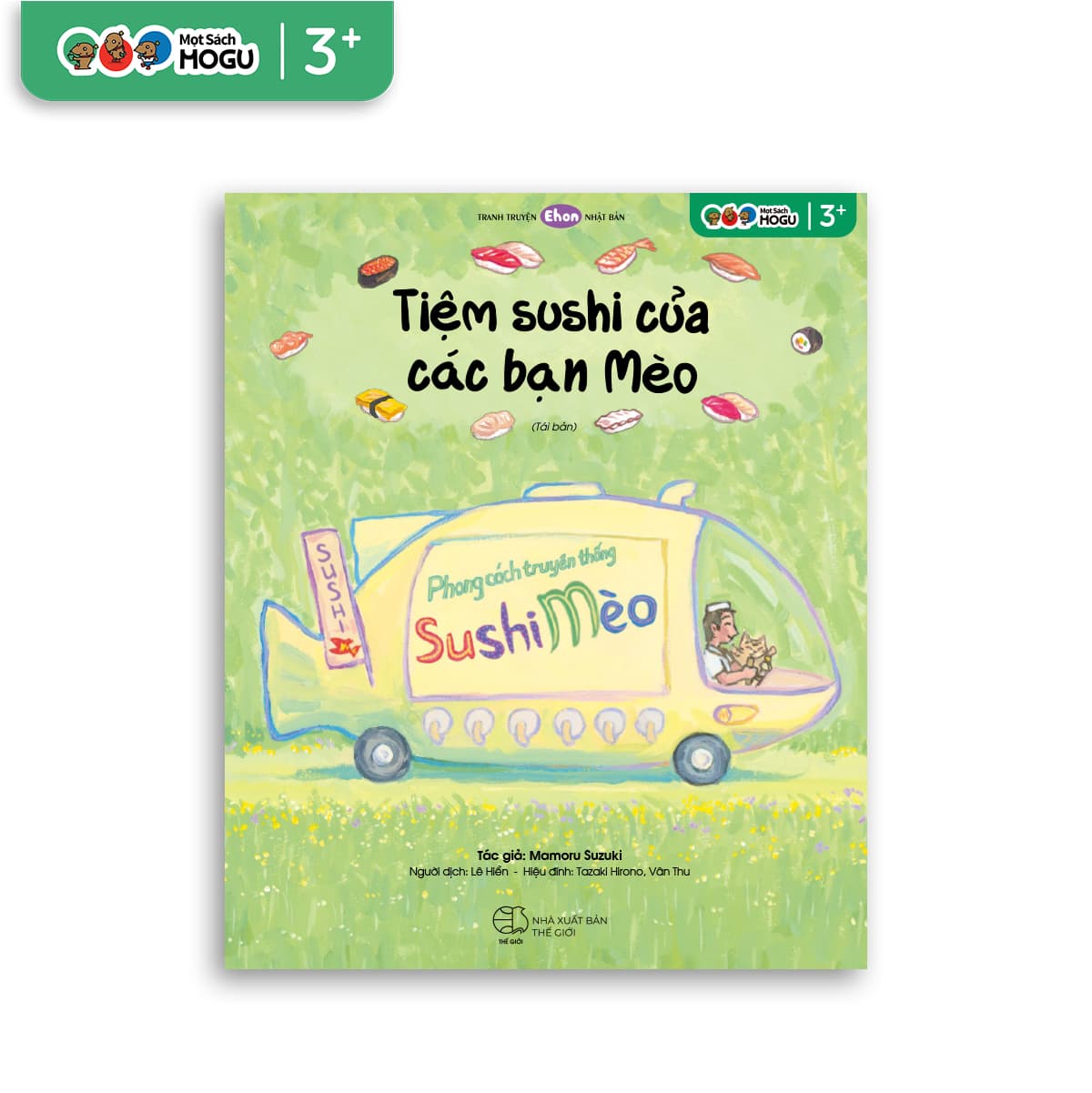 Truyện Ehon bé 3 4 5 tuổi Tiệm Sushi của các bạn Mèo