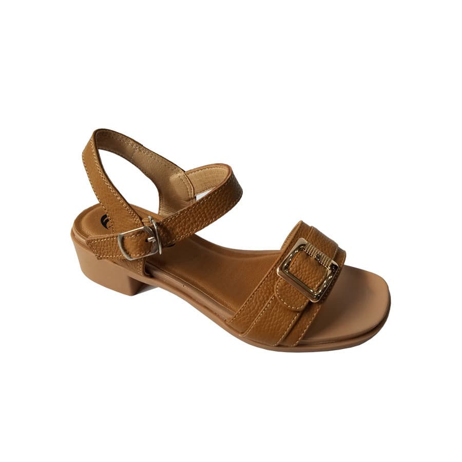 Giày Sandal Cao Gót Da Bò BIGGBEN SDCG67 39 vàng
