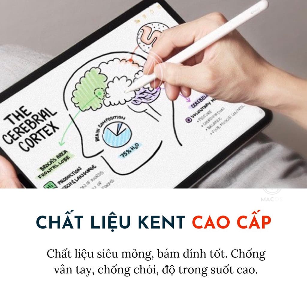 Dán màn hình dành cho iPad Paper like Version 2 Kai chống vân tay cho cảm giác vẽ như trên giấy iPad Mini 6
