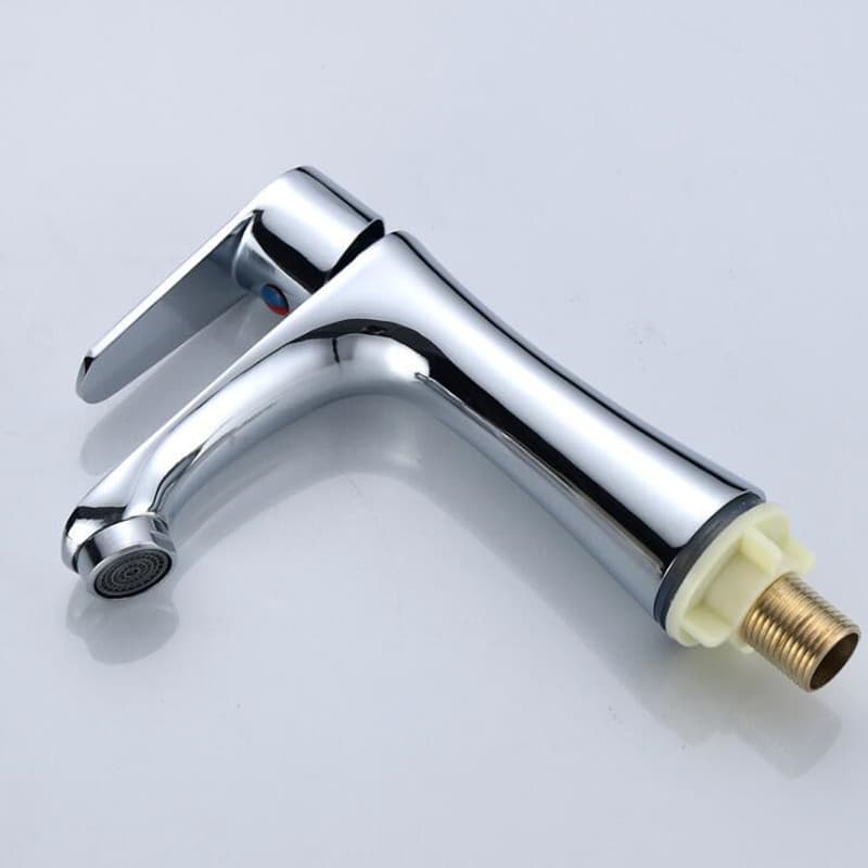 Vòi Lavabo lạnh 01 đường nước tay gật gù Yamato cao cấp Vòi Lavabo Lạnh kèm dây cấp Inox 5 tấc