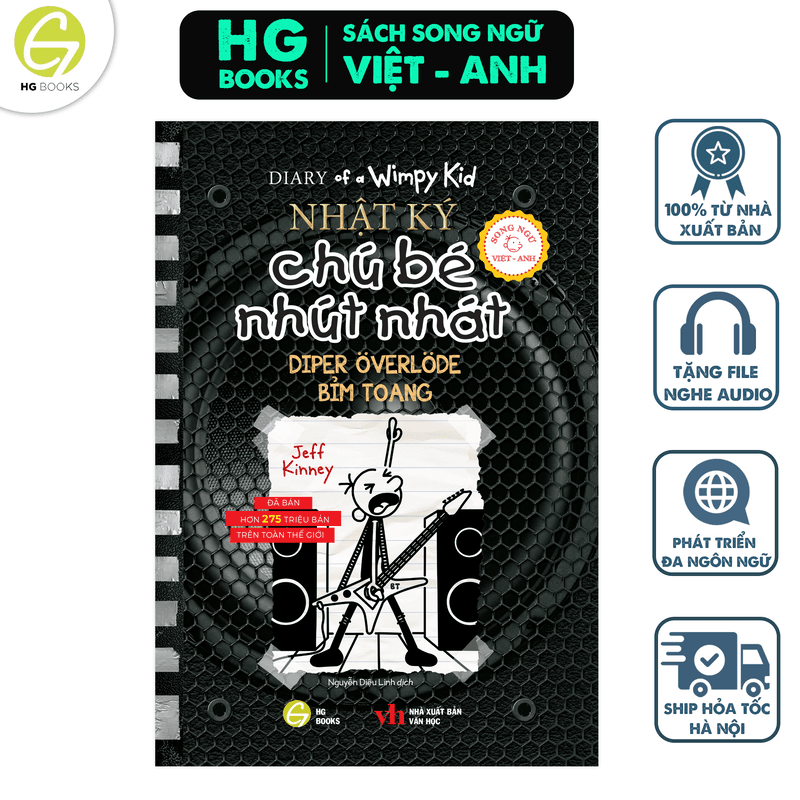Nhật Ký Chú Bé Nhút Nhát song Ngữ Tập 17 Bỉm Toang Diary of a Wimpy Kid HG Books