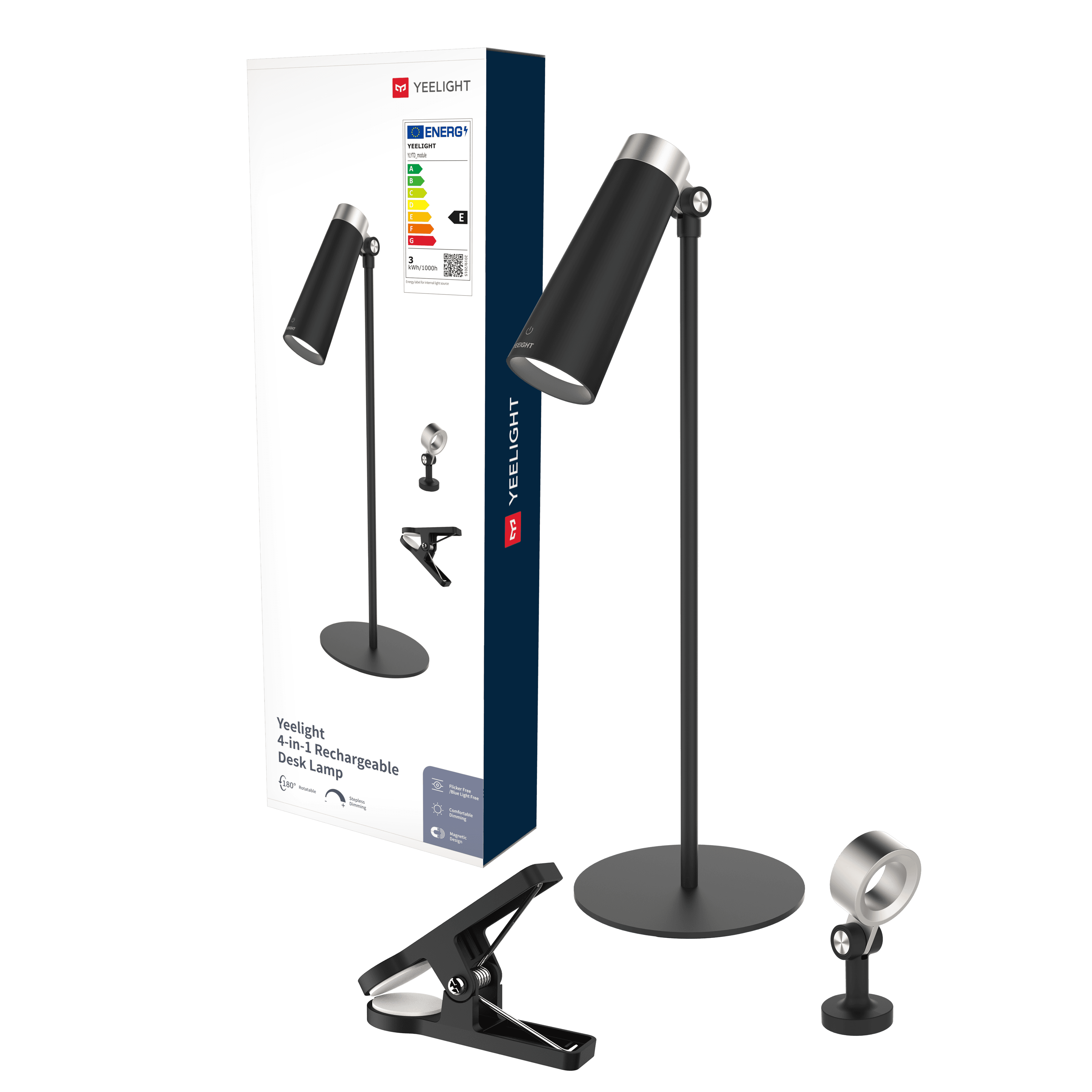 ĐÈN BÀN SẠC TÍCH ĐIỆN ĐA NĂNG 4 TRONG 1 YEELIGHT Pin 1800mAh Công suất tiêu chuẩn 5w