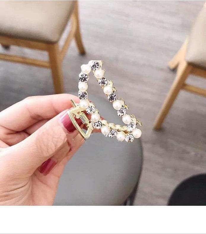 Kẹp tóc kẹp gấp ngọc trai