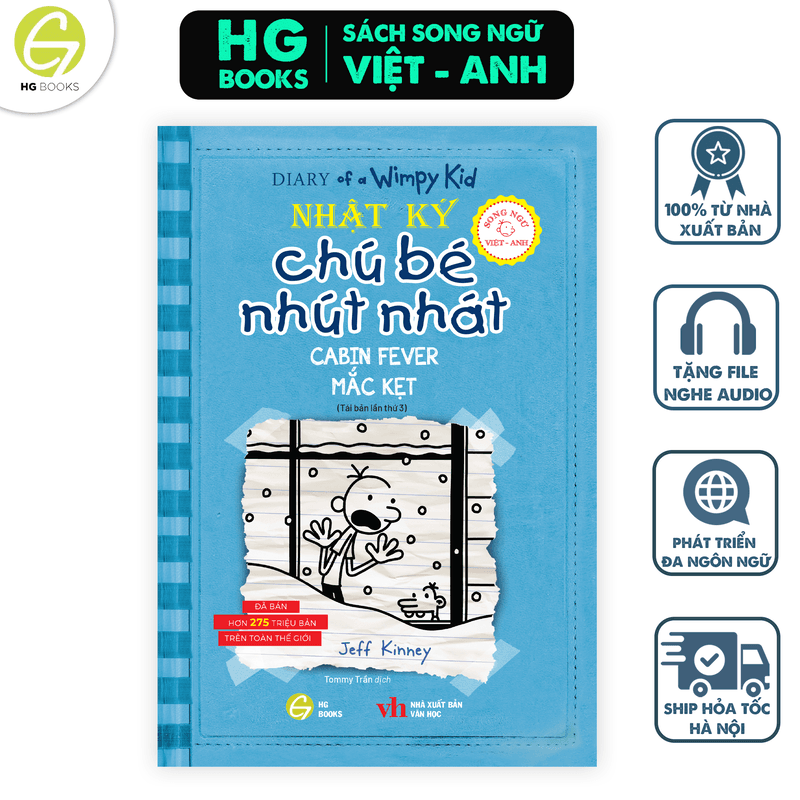 Nhật ký chú bé nhút nhát Song ngữ Việt Anh Tập 6 Mắc kẹt