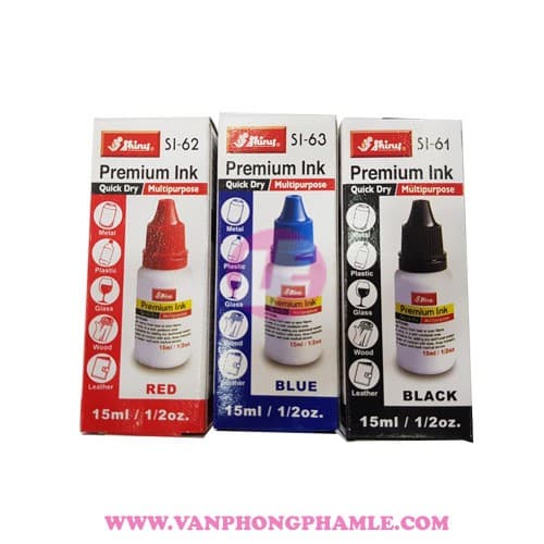Mực dấu nhanh khô không bong tróc trên mọi chất liệu Shiny SI Màu Đỏ