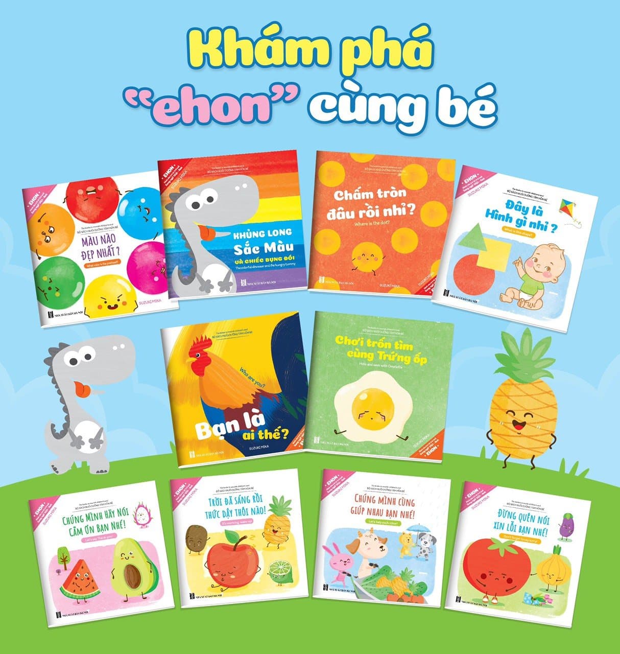 Trọn Bộ 10 tập EHON Song Ngữ cho bé thông minh sáng tạo Ehon Điều Kỳ Diệu Của Hình Khối Điều Kỳ Diệu Của Âm Thanh Điều Kỳ Diệu Của Màu Sắc Bộ 10 cuốn cho bé 0 6 tuổi Bộ Sách Phát Triển Trí Tuệ &Kích Thích Thị Giác Cho Bé Combo 10 Cuốn