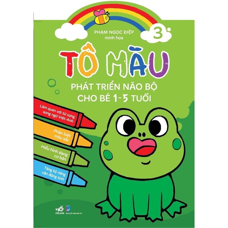 Sách Tô Màu Phát Triển Trí Não Bộ Cho Bé 1 5 Tuổi Tập 3