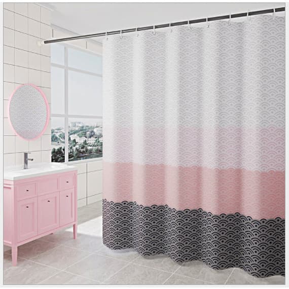 RÈM NHÀ TẮM KHÔNG THẤM NƯỚC VẢI POLYESTER CHỐNG NẤM MỐC