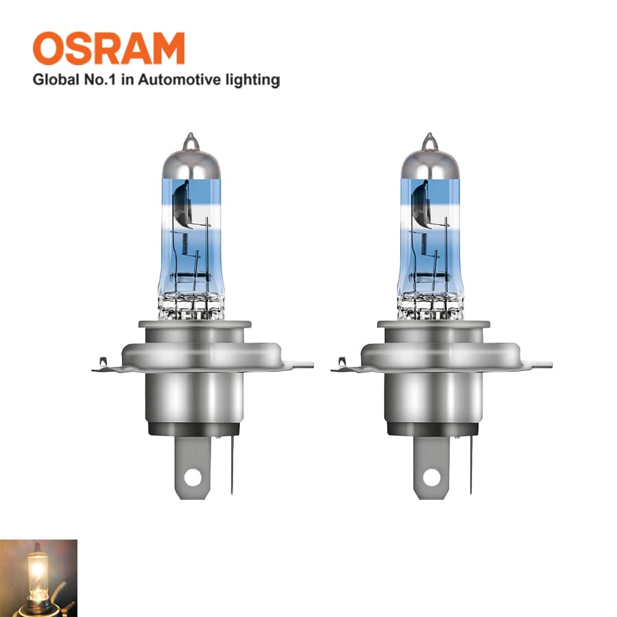 Combo 2 Bóng Đèn Halogen Tăng Sáng 200 OSRAM Night Breaker H4 64193NB200 12V 6055W
