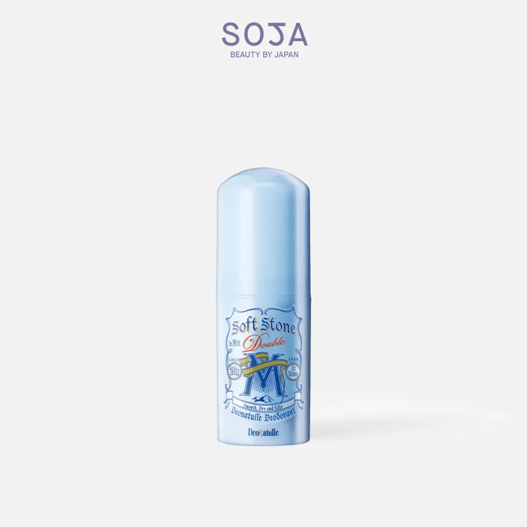 Lăn Khử Mùi Đá Khoáng Dạng Sáp Bạc Hà Cho Nam Deonatulle Soft Stone Double Deodorant For Men 20G