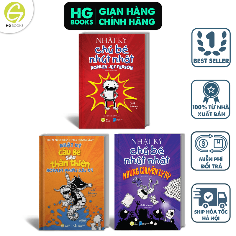 Bộ 3 tập Nhật ký cậu bé siêu thân thiện thuộc series Nhật Ký Chú Bé Nhút Nhát