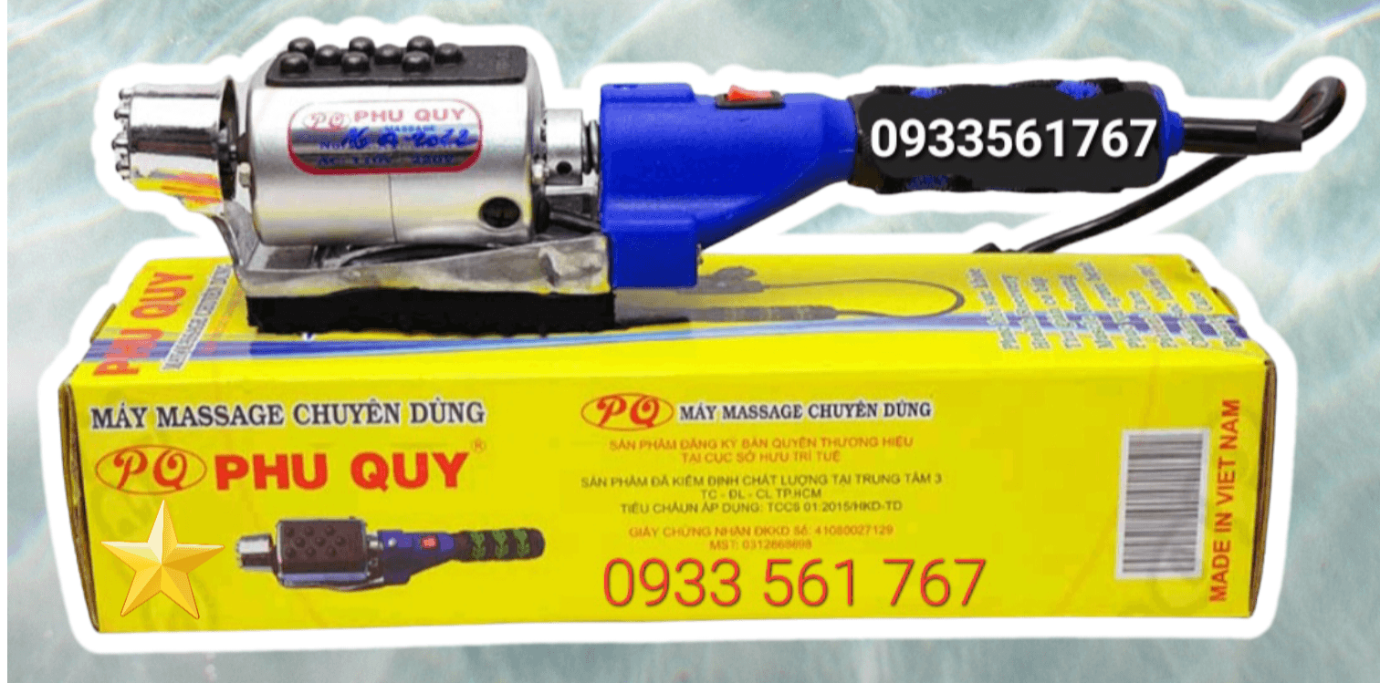 Máy massage cầm tay Phú Quý tặng kèm 1 bộ than
