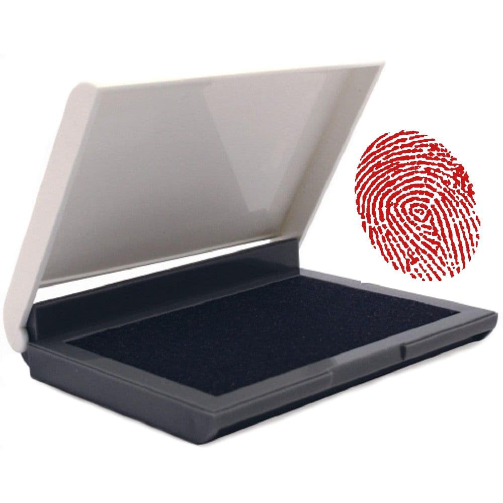 Hộp dấu lăn tay hình chữ nhật MicroPad Shiny ĐỎ