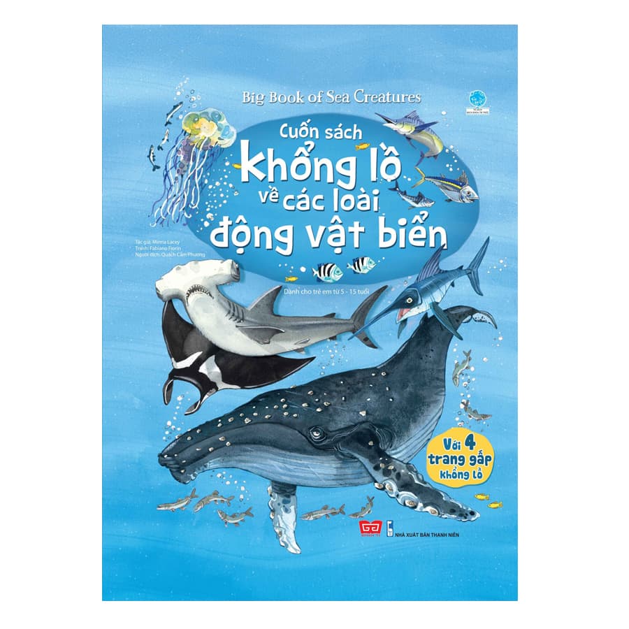 Sách Tương Tác Big Book Cuốn Sách Khổng Lồ Về Các Loài Động Vật Biển Tái Bản 2018
