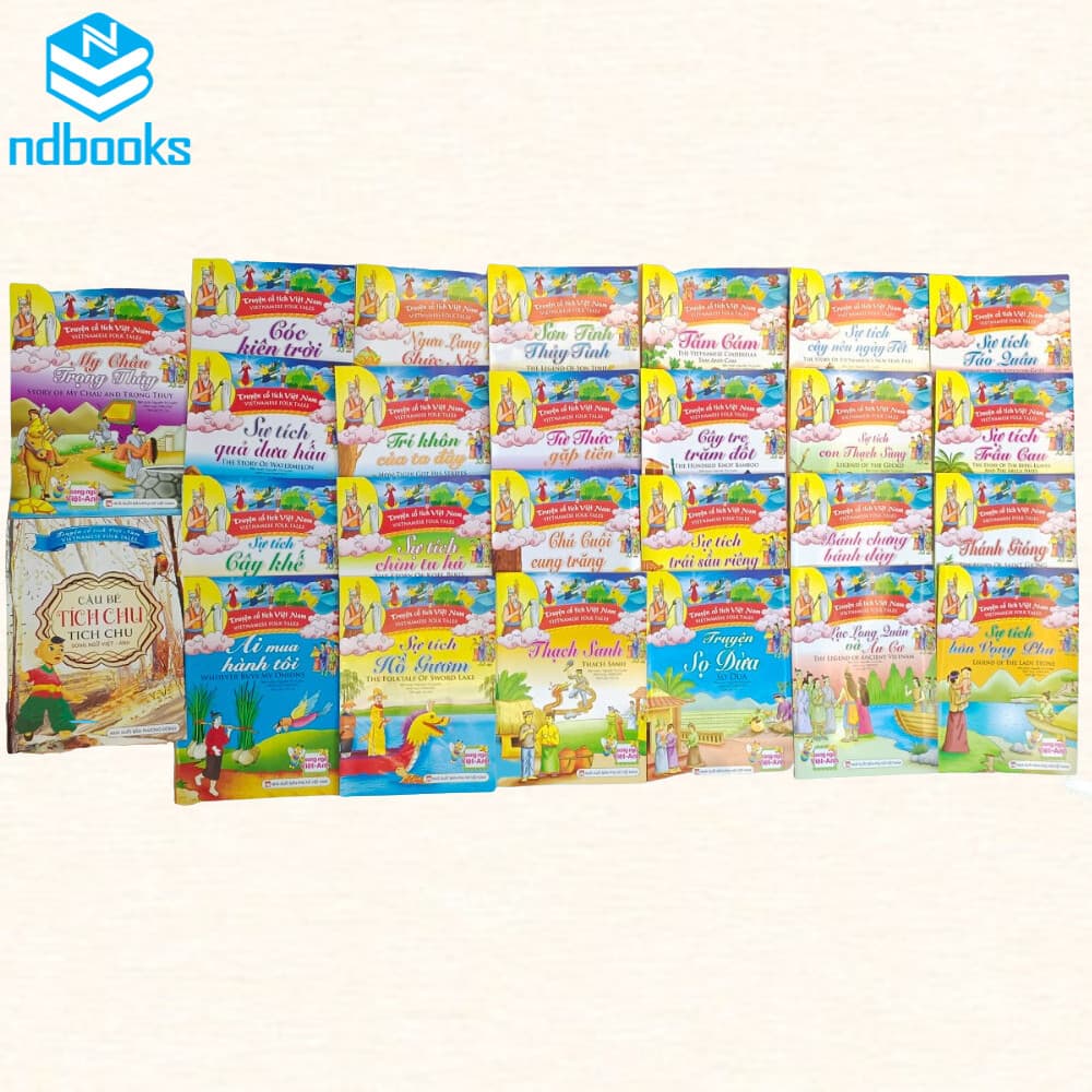 Sách Combo 21 cuốn Truyện cổ tích Việt Nam Song ngữ Việt Anh ndbooks