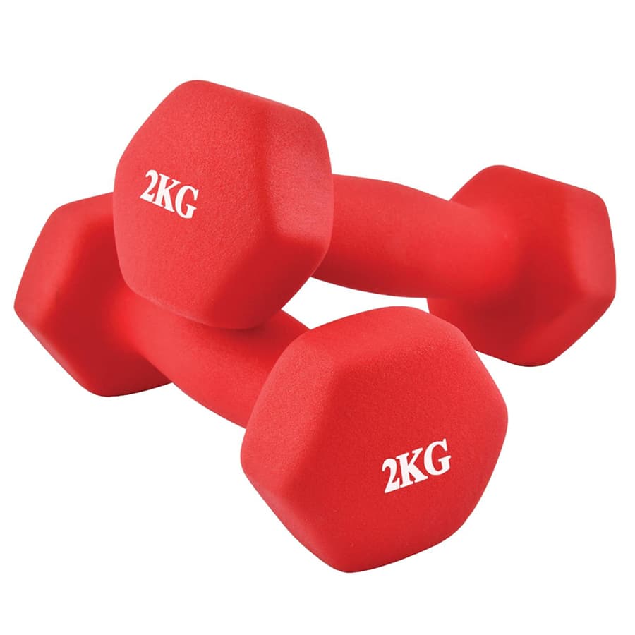 BG Bộ 2 Tạ tay 304 314 cao cấp 2Kg Thái Lan hàng nhập khẩu RED