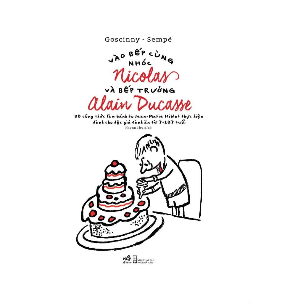 Sách Vào bếp cùng nhóc Nicolas và bếp trưởng Alain Ducasse Bìa cứng tặng kèm bookmark thiết kế