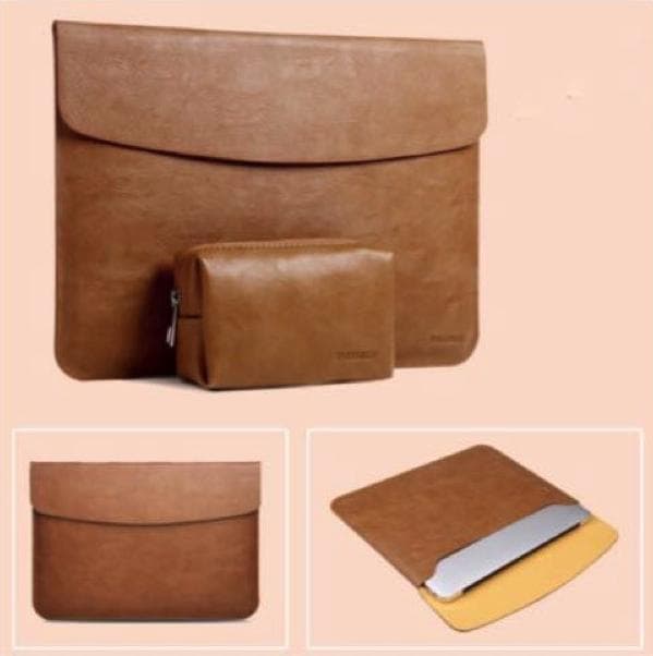 Bao da túi da cặp da chống sốc cho macbook laptop surface kèm ví đựng phụ kiện Da Bò Macbook Pro 13.3 inch đời 2015 về trước