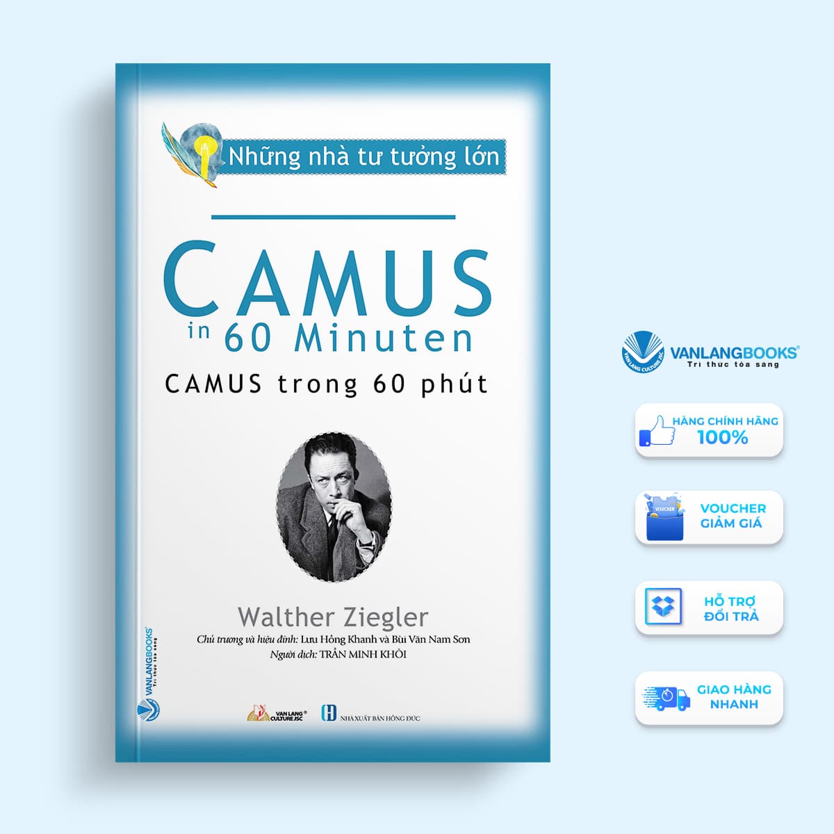 Những Nhà Tư Tưởng Lớn Camus Trong 60 Phút Vanlangbooks