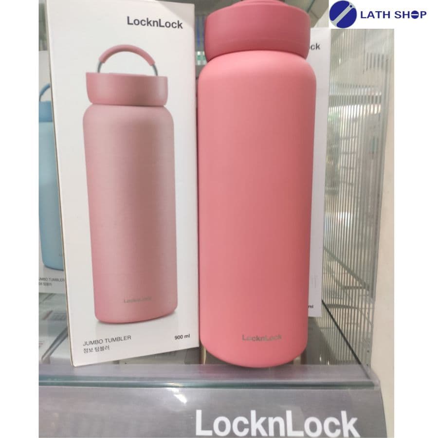 Bình giữ nhiệt bằng thép không gỉ LocknLock Jumbo Tumbler LHC4300YRED 900ML Màu coral