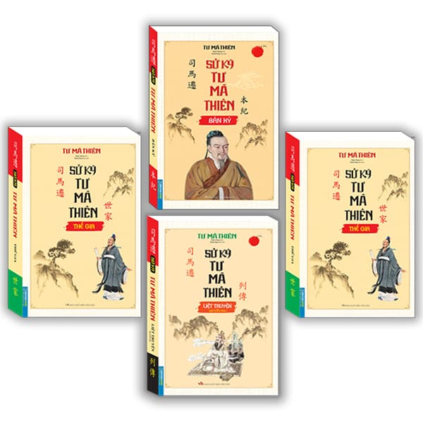 Combo Trọn Bộ 4 Cuốn Sử Ký Tư Mã Thiên
