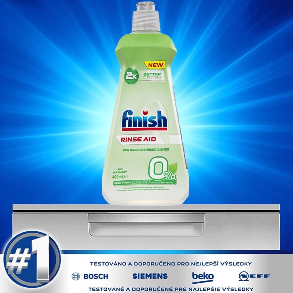HCM Nước làm bóng chén bát Finish Eco 0 400ml chai bóng finish eco