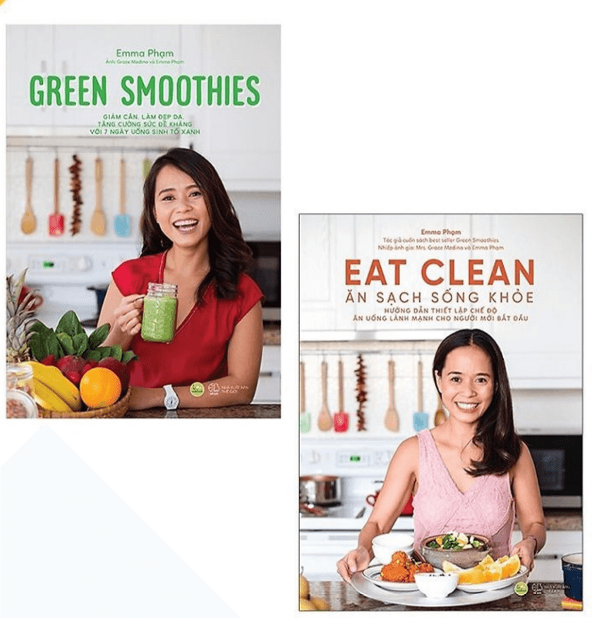 Combo sách 2 cuốn Eat Clean Ăn sạch sống khỏe Green Smoothies