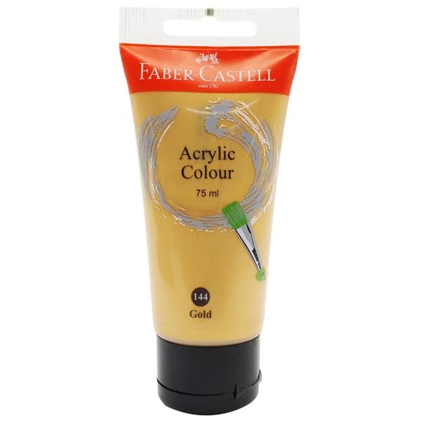 Tuýp màu vẽ ACRYLIC 75ML GOLD Vàng Faber 187510
