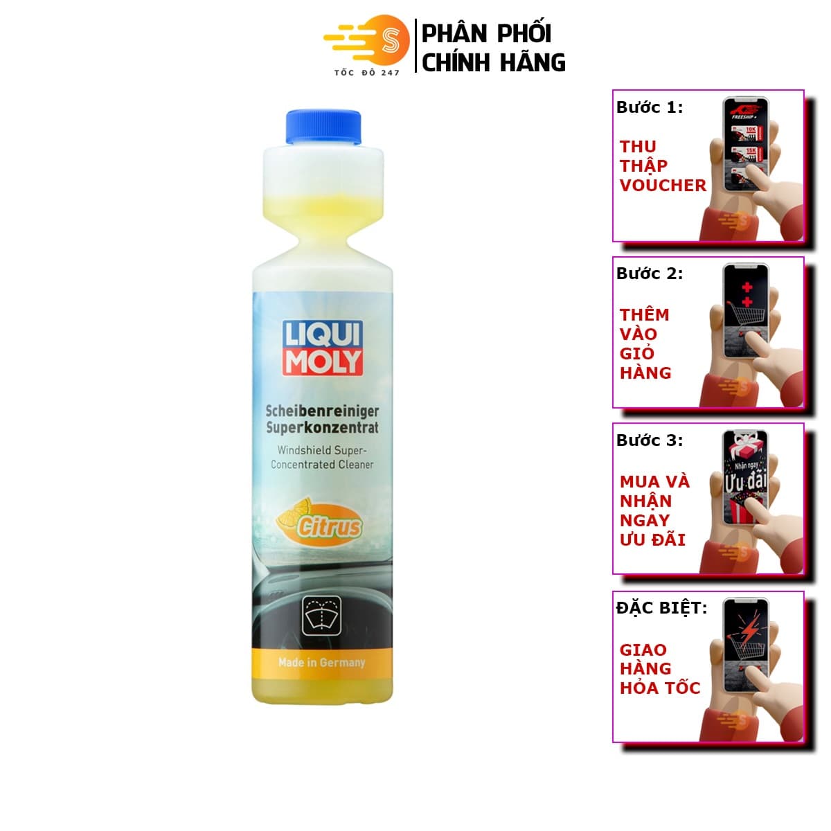 Nước Rửa Kính Xe Ô Tô Đậm Đặc Liqui Moly 1519 250ml