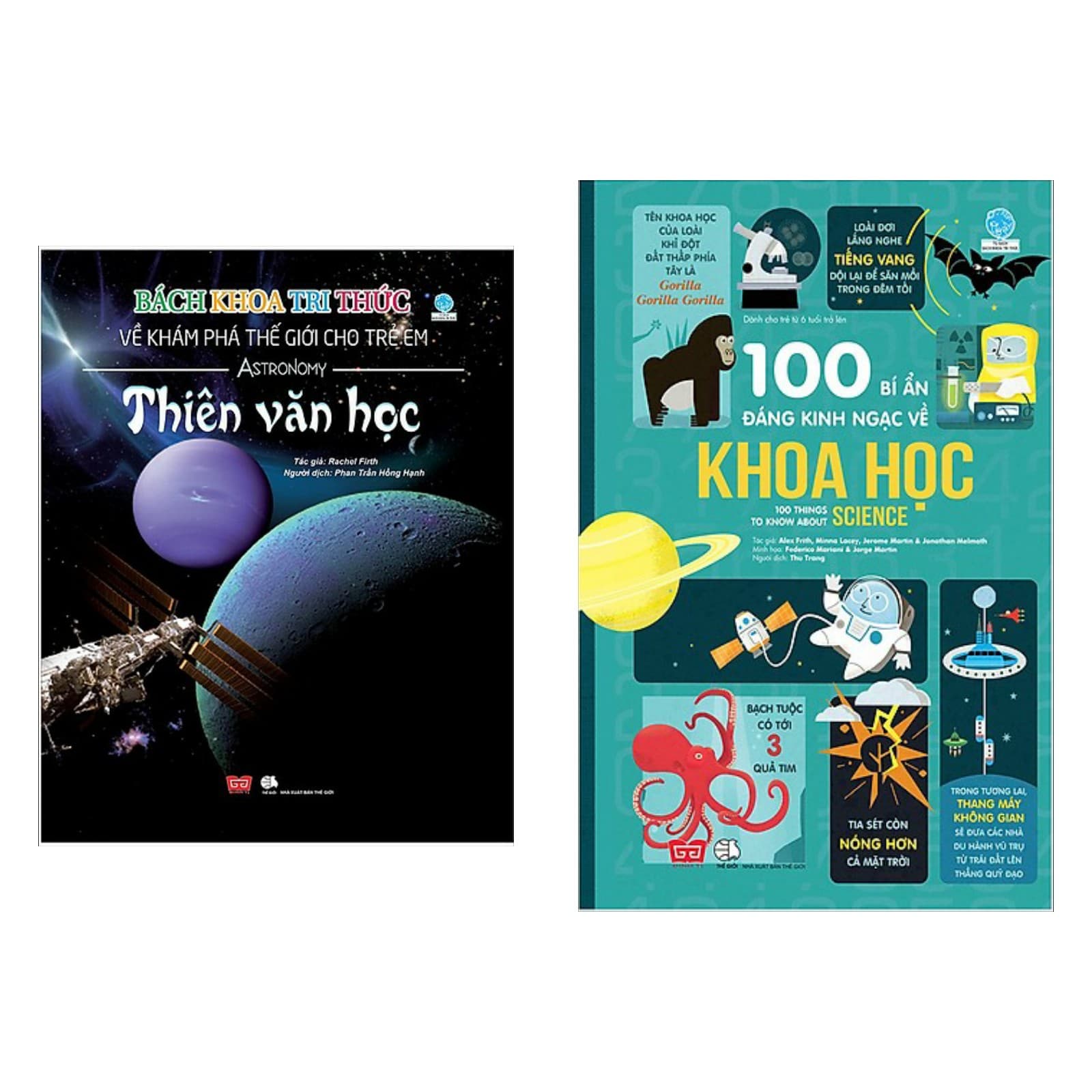 Combo 2 Cuốn Kiến Thức Bách Khoa Cho Trẻ Bách Khoa Tri Thức Về Khám Phá Thế Giới Cho Trẻ Em Thiên Văn Học 100 Bí Ẩn Đáng Kinh Ngạc Về Khoa Học Bộ Sách Thiếu Nhi Bán Chạy Trong Tháng