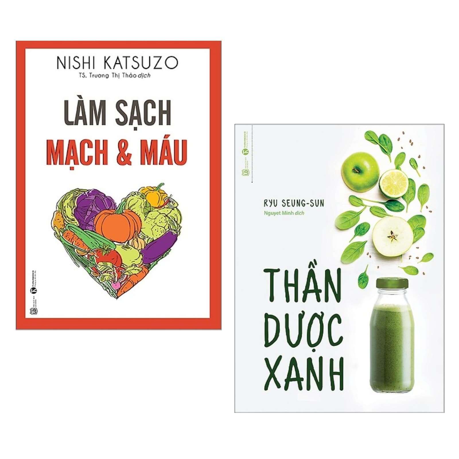 Combo Sách Y Học Hay Làm Sạch Mạch Và Máu Thần Dược Xanh Bộ 2 Cuốn Cẩm Nang Cho Một Cơ Thể Khỏe Mạnh Tặng Kèm Bookmark Green Life