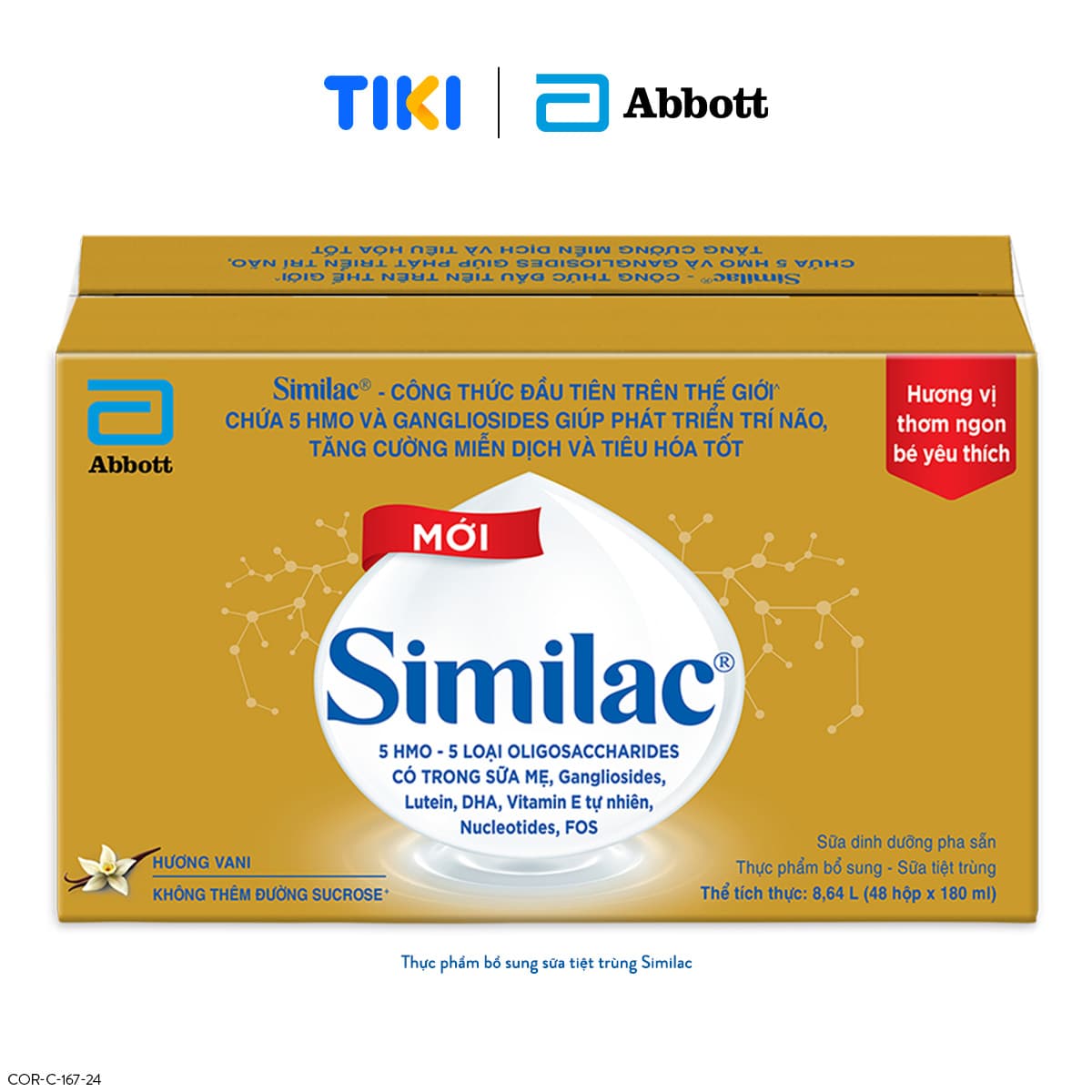Thùng 48 Hộp Sữa Nước Abbott Similac 180ml cho trẻ từ 1 tuổi