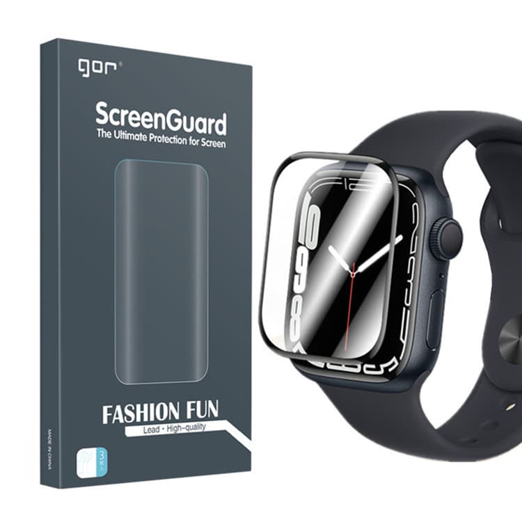 Dán màn hình 3D GOR cho Apple Watch Series 9 Series 8 Series 7 Size 41mm 45mm Hộp 2 Miếng 41mm