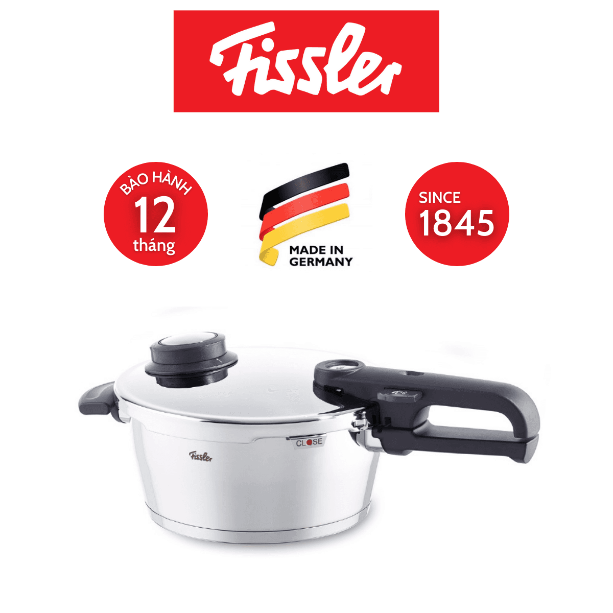 Nồi áp suất Fissler Vitavit Premium Thích hợp với mọi loại bếp SX tại Đức 4.5L 22cm